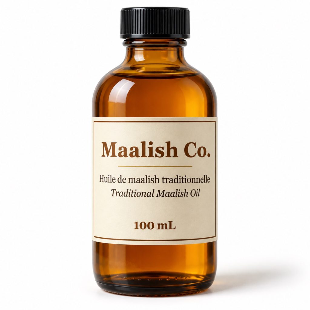 Bouteille ambrée Maalish Co. de 100 mL / Maalish Co. 100 mL amber bottle